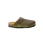 Scholl Khaki Mocka Spänne Sandaler Green, Herr