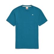 Kappa Bomull T-shirt med Broderat Logotyp Blue, Herr