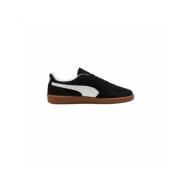 PUMA Svarta mockasinsneakers med vita ränder Black, Dam