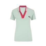 Fila Polo Skjorta i Polyester Bomullsblandning Green, Dam