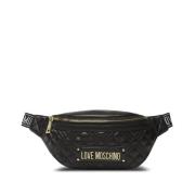 Love Moschino Belt Bags Black, Dam