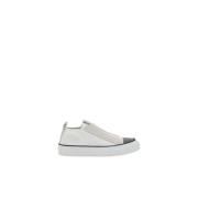 Brunello Cucinelli Mesh Panel Sneakers Elegant Comfort White, Dam