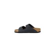 Birkenstock Svart Läder TwoStrap Sandal Black, Herr