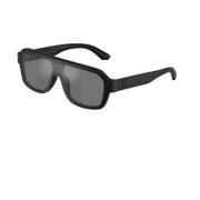 Dolce & Gabbana Satin Svart Maskram Solglasögon Black, Unisex