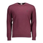 U.S. Polo Assn. Lila Cashmere Tröja med Brodyr Purple, Herr