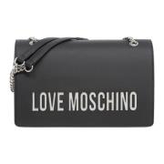 Love Moschino Justbar Axelväska med Magnetlås Black, Dam