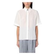 Brunello Cucinelli Stilren Blus för Kvinnor White, Dam