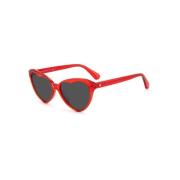 Kate Spade Röda Acetatsolglasögon med UV-skydd Red, Dam