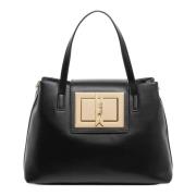 Love Moschino Justbar Toteväska med Knäppning Black, Dam