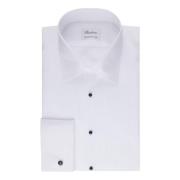 Stenströms Elegant Slim Fit Tuxedo Shirt White, Herr