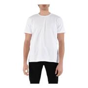 Dondup Jersey T-shirt med slim fit White, Herr