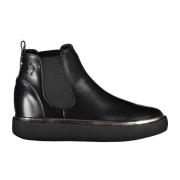 U.S. Polo Assn. Elegant Låg Ankelboot med Kontrastdetaljer Black, Dam