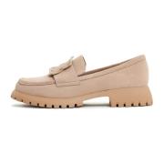 Cesare Gaspari Platform Loafers Jenny - Beige Beige, Dam