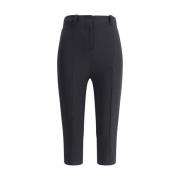 Jacquemus Snygga avslappnade Capri-byxor Black, Dam