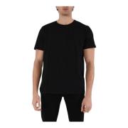 Dondup Jersey T-shirt med slim fit Black, Herr