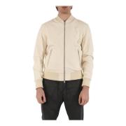 DFOUR Slim Fit Skinnbomberjacka Beige, Herr