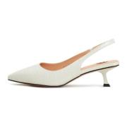 Cesare Gaspari Stiletto Hälade Pumps Eli - Off White White, Dam