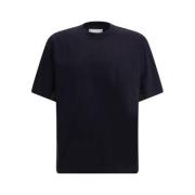 Sacai Modern Bomullst-shirt med Fickor Blue, Herr