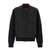 Hugo Boss Svart Nylon Bomberjacka Black, Herr