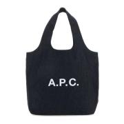 A.P.C. Stilren Denim Shoppingväska Blue, Dam