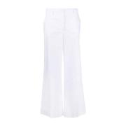 P.A.R.O.S.H. Vita Wide-Leg Byxor White, Dam