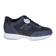 Hogan Blå Mocka Interaktiva Sneakers Blue, Herr