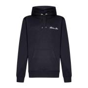 Balmain Bomull Logo Sweatshirt Huva Herrmode Black, Herr