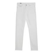 Ermenegildo Zegna Slim Fit Denim Jeans White, Herr