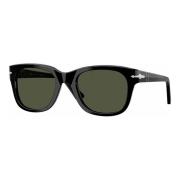 Persol Fyrkantig Ram Solglasögon - Nero Black, Unisex