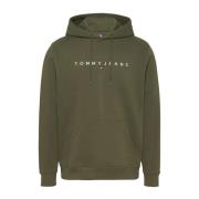 Tommy Jeans Grön Huva Logo Sweatshirt Green, Herr