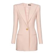 Balmain Kort korn de puderklänning Pink, Dam