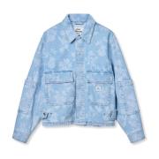 Mads Nørgaard Oversized Denim Jacka Light Denim Blue, Dam