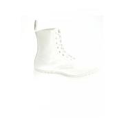 Dr. Martens Vita läderkängor White, Dam