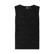 GCDS Stiliga Tank Tops Kollektion Black, Herr