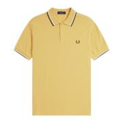 Fred Perry Gul Twin Tipped Pikétröja Yellow, Herr