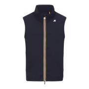 K-Way Blå Stretch Nylon Jersey Gilet Kappa Blue, Herr