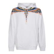 Marcelo Burlon Vit Lax Optical Wings Huvtröja White, Herr