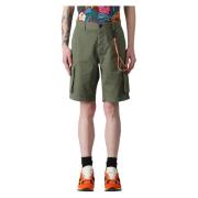 Sun68 Militära Solida Bermuda Shorts Green, Herr