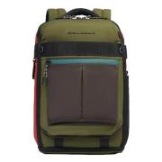 Piquadro Tyg Laptop Ryggsäck Green, Unisex