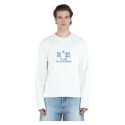 N21 Stiliga Sweatshirts och Hoodies White, Herr