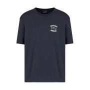 Emporio Armani Kortärmad Jersey T-shirt Blue, Herr