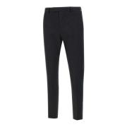 PT Torino Svarta Stretch Bomullsatinbyxor Black, Herr