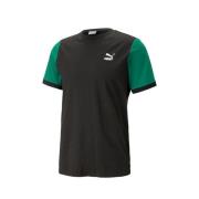 PUMA Färgglad Block T-shirt med Regular Fit Black, Herr