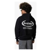 Quotrell Svart Dragkedja Hoodie Herr Stilfull Vinter Black, Herr