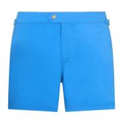 Tom Ford Blå Simshorts Justerbara Band Blue, Herr