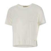 KAOS Vit T-shirt med Guldlogga White, Dam