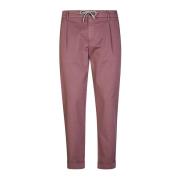 Eleventy Bomull Jogger Byxor Purple, Herr