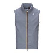 K-Way Grå Stretch Nylon Jersey Gilet Kappa Gray, Herr