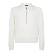 Tom Ford Vit Sweatshirt Ss25 Casual Elegant White, Herr