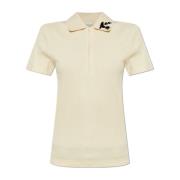 Moncler Polo med applikationer Beige, Dam